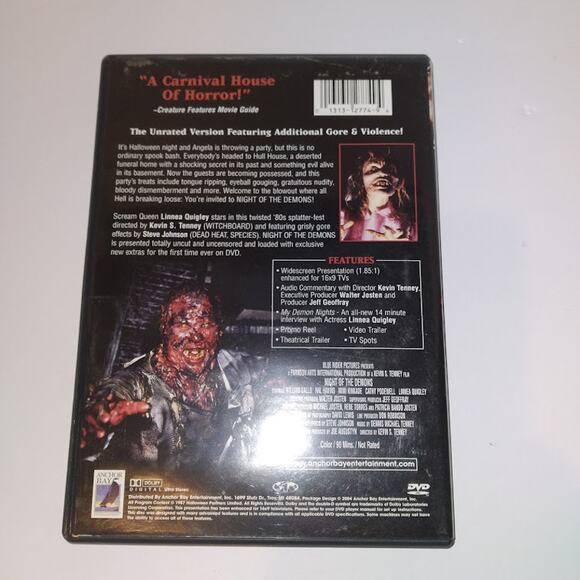 Night of the Demons (DVD 1988) Cathy Podewell Alvin Alexis Mint w/ insert - Picture 2 of 5